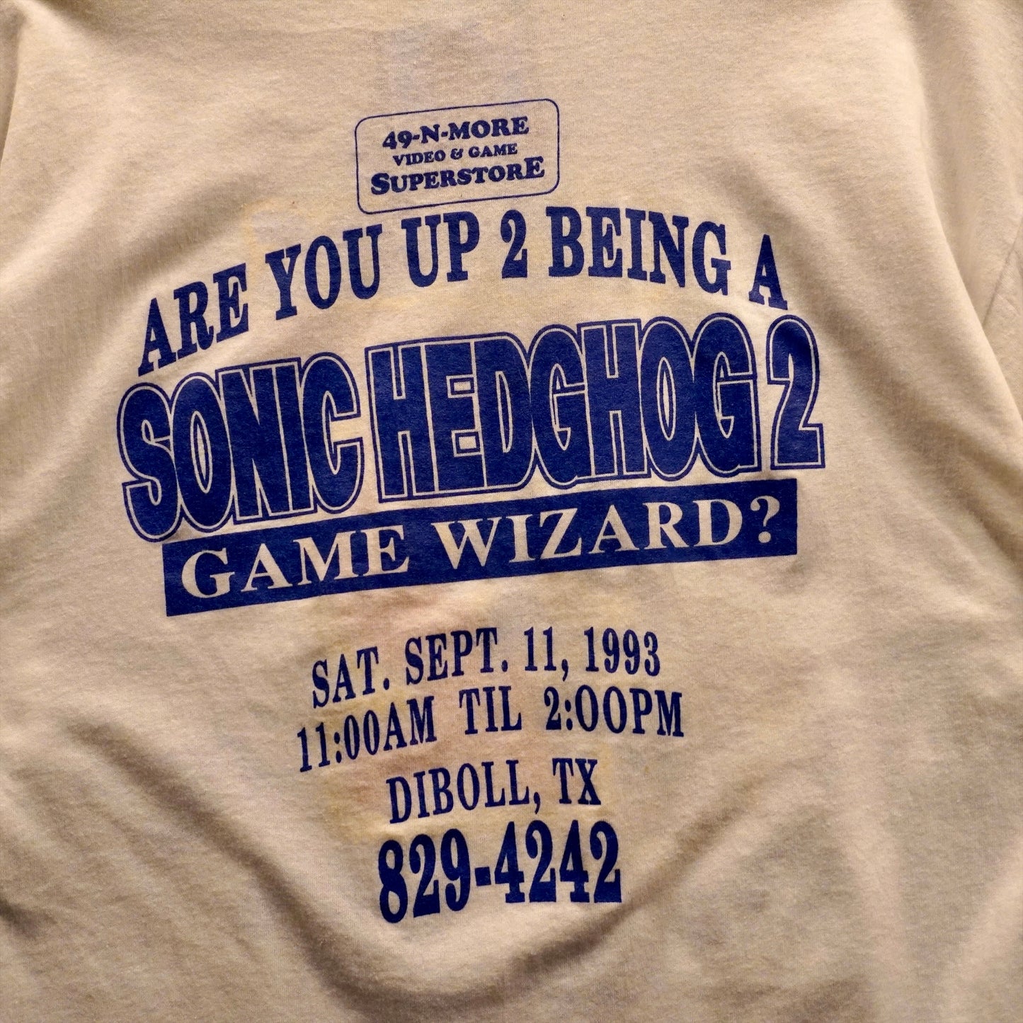 1992 Sonic Sega Tee (XL)
