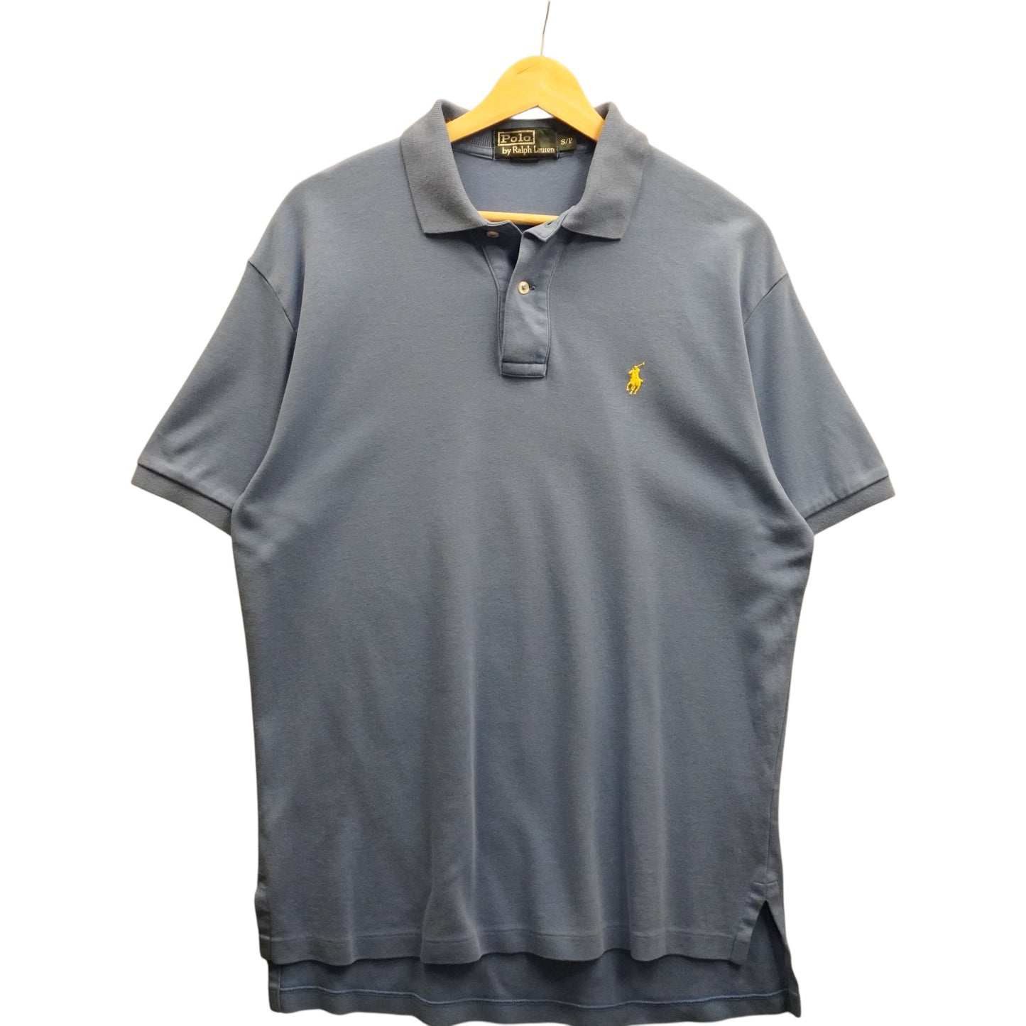 Yellow on Sky Blue Polo (S/M)