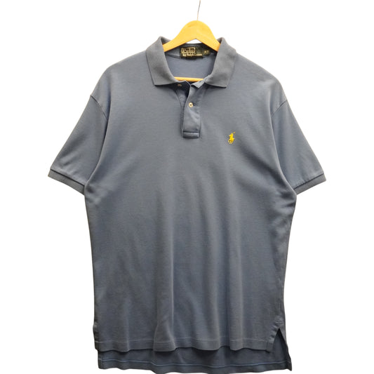 Yellow on Sky Blue Polo (S/M)