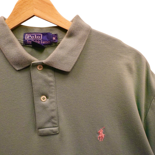 Pink on Green Polo (M)