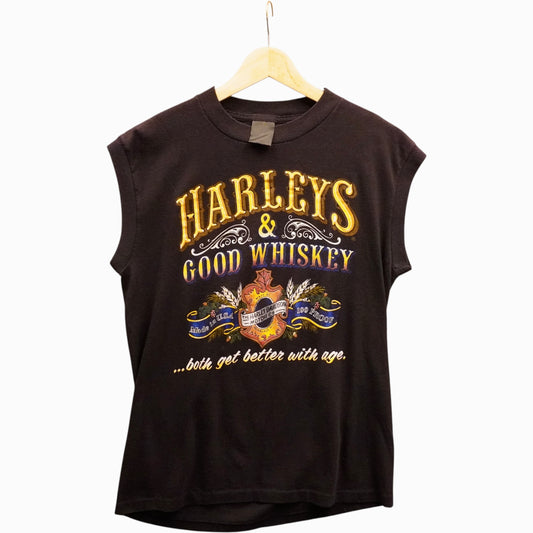 Vintage 3D Emblem Harley Sleeveless (L)
