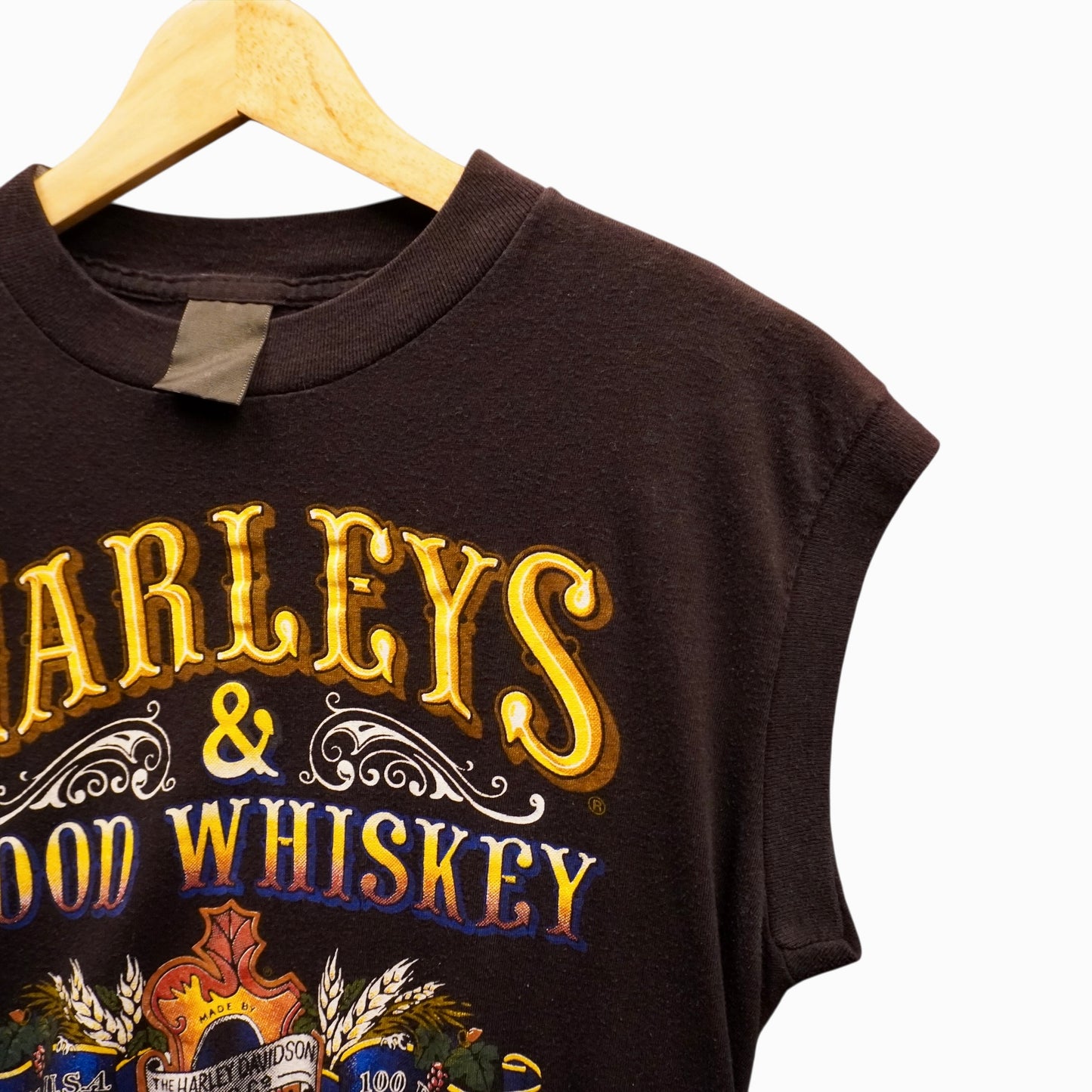 Vintage 3D Emblem Harley Sleeveless (L)