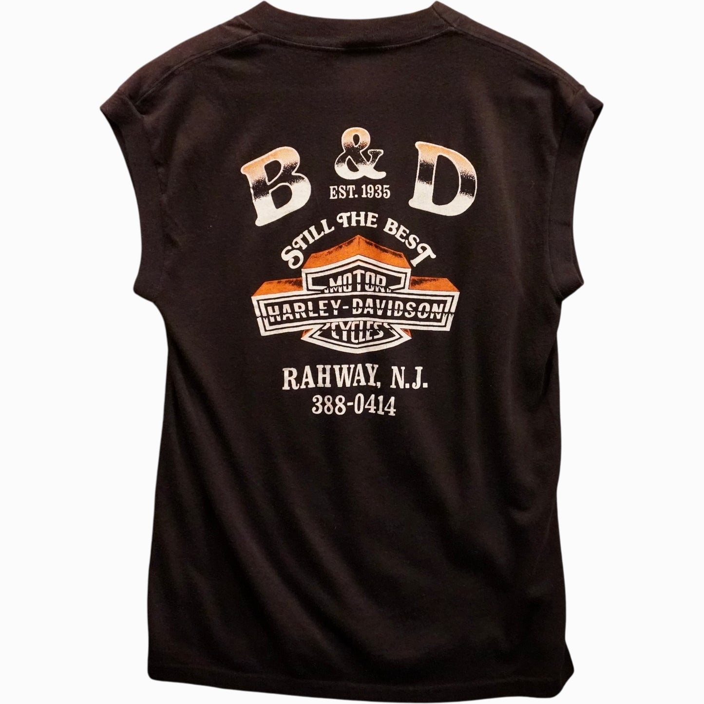 Vintage 3D Emblem Harley Sleeveless (L)