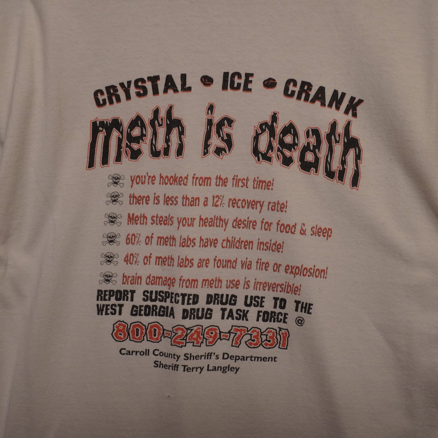 Vintage "Meth Is Death" Tee (XL)