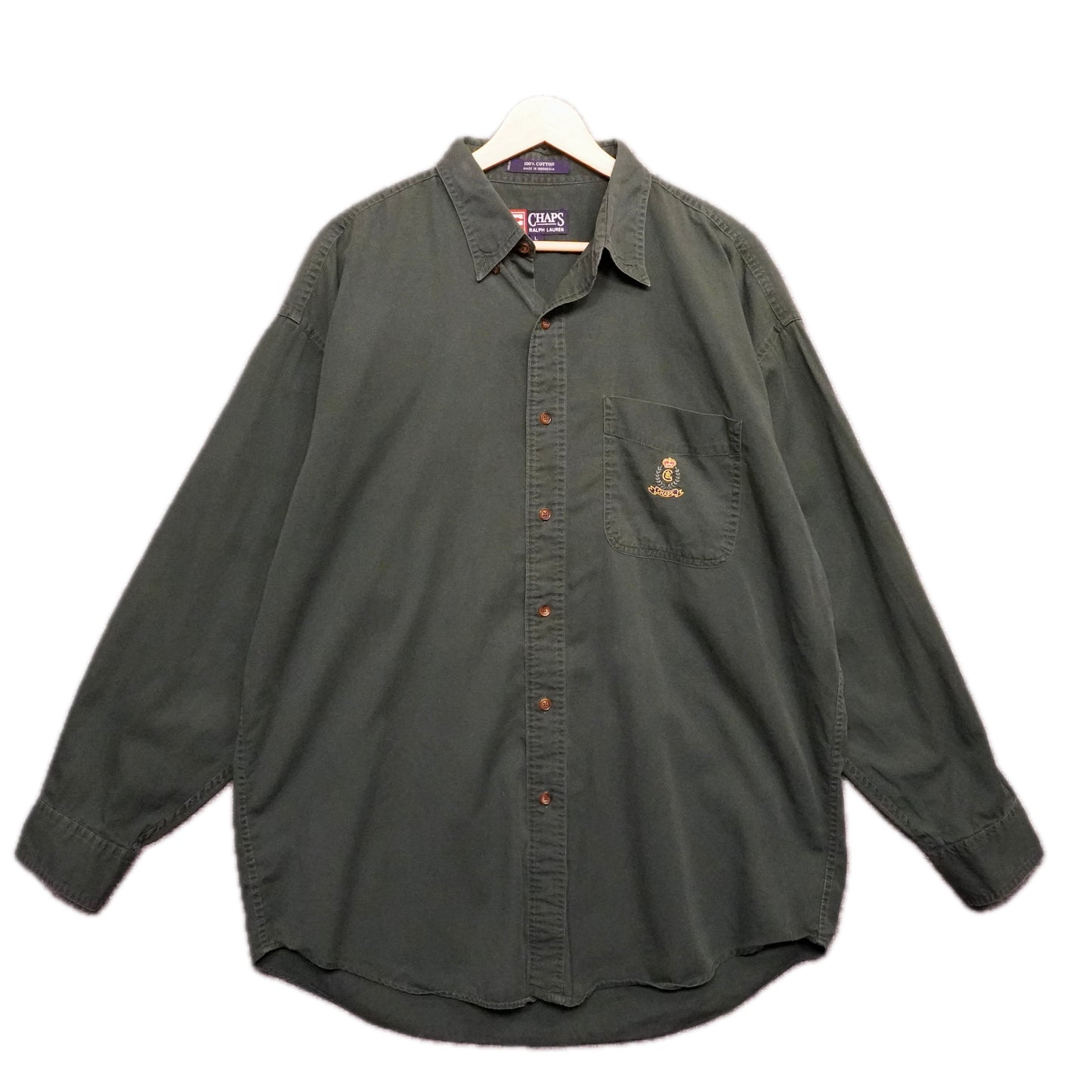 Chaps Forrest Green Button Up (L)