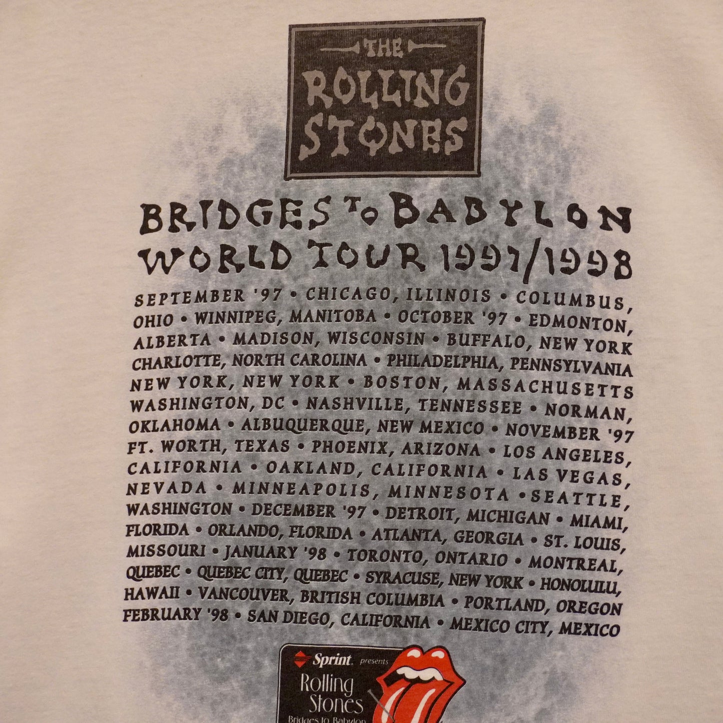 1997 Rolling Stones Tour Tee (XL)