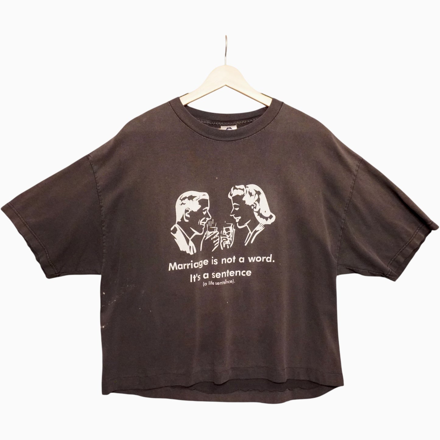 Vintage Marriage Parody Tee (BOXY XL)