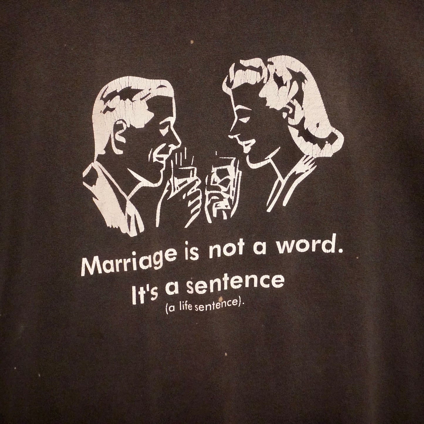 Vintage Marriage Parody Tee (BOXY XL)