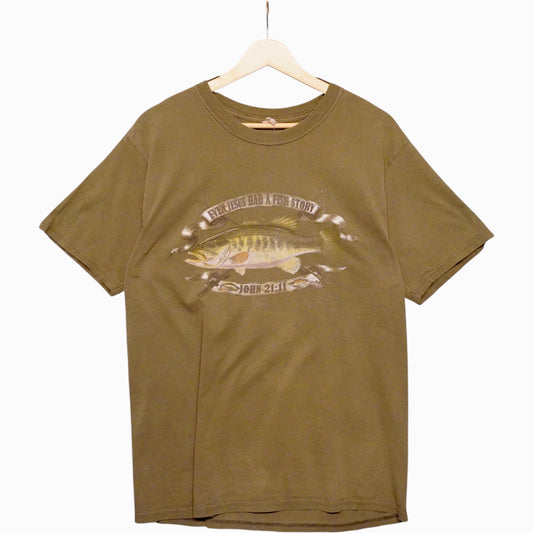 Vintage Jesus Fish Tee (L)