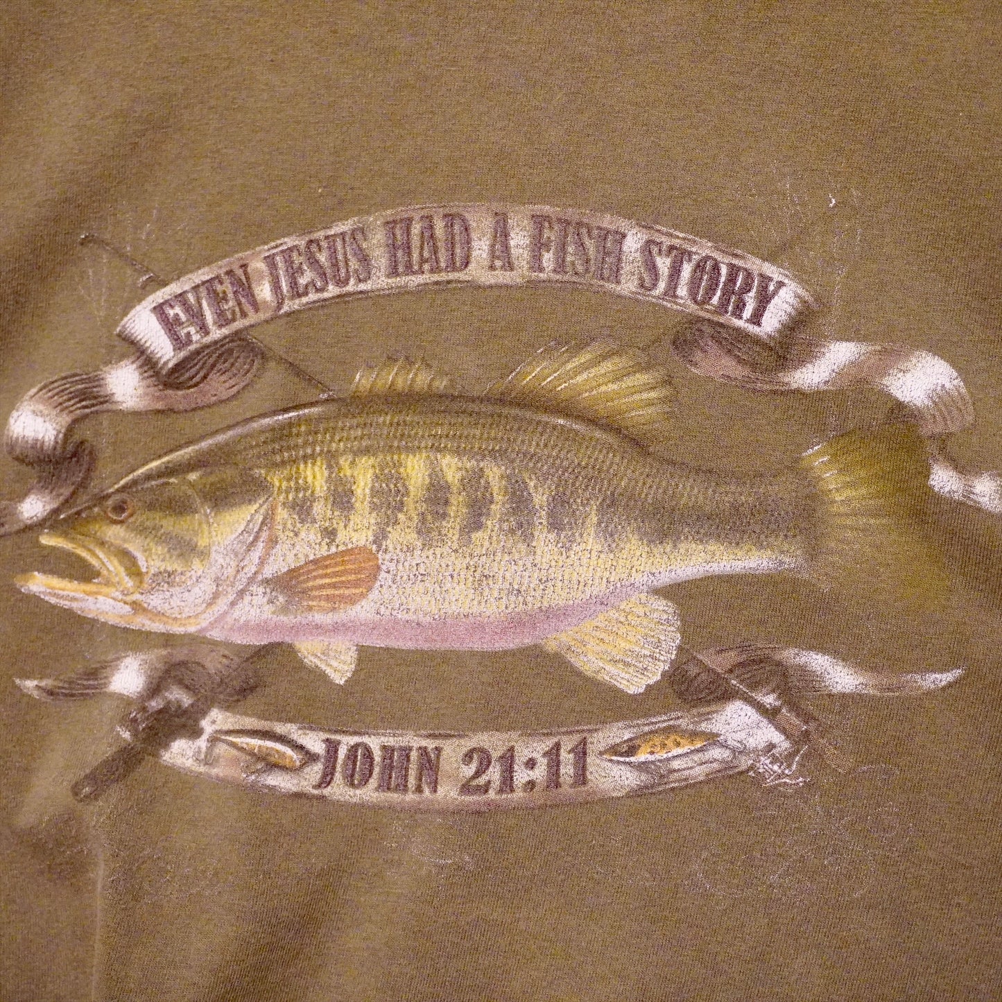 Vintage Jesus Fish Tee (L)