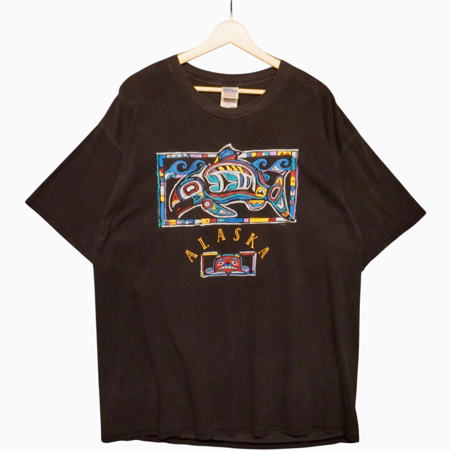 Vintage Alaska Fish Painting Tee (XL)