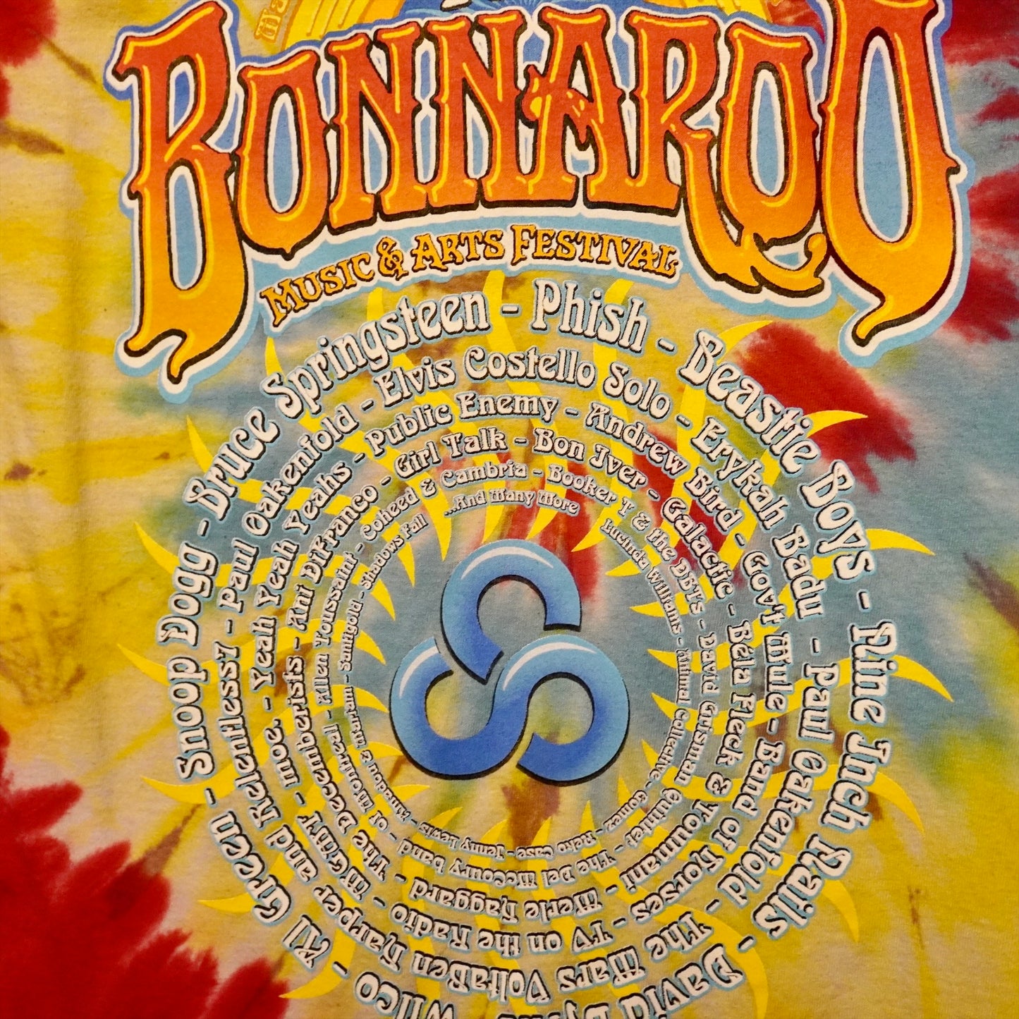 2009 Bonaroo Tie-Dye Lineup Tee (M/L)
