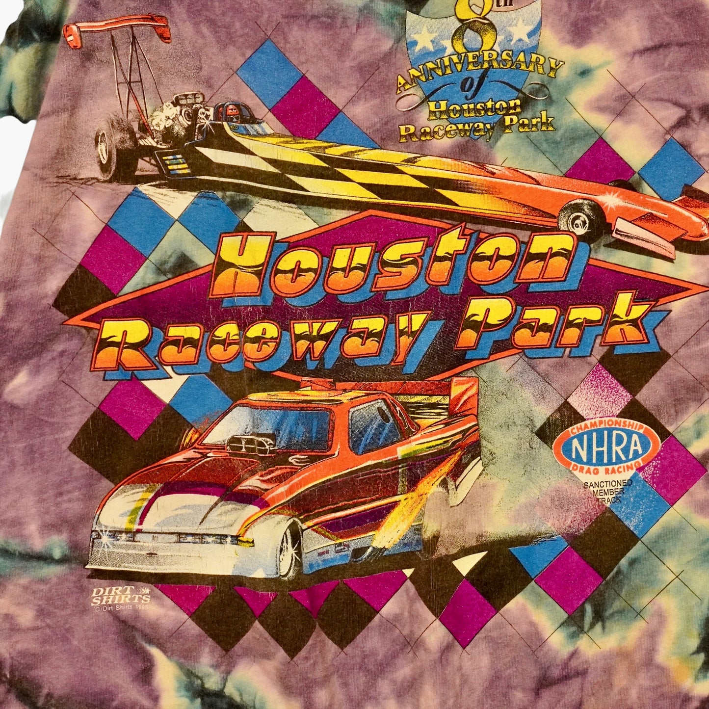 1995 Houston Raceway Park Tie-Dye Tee (XL)