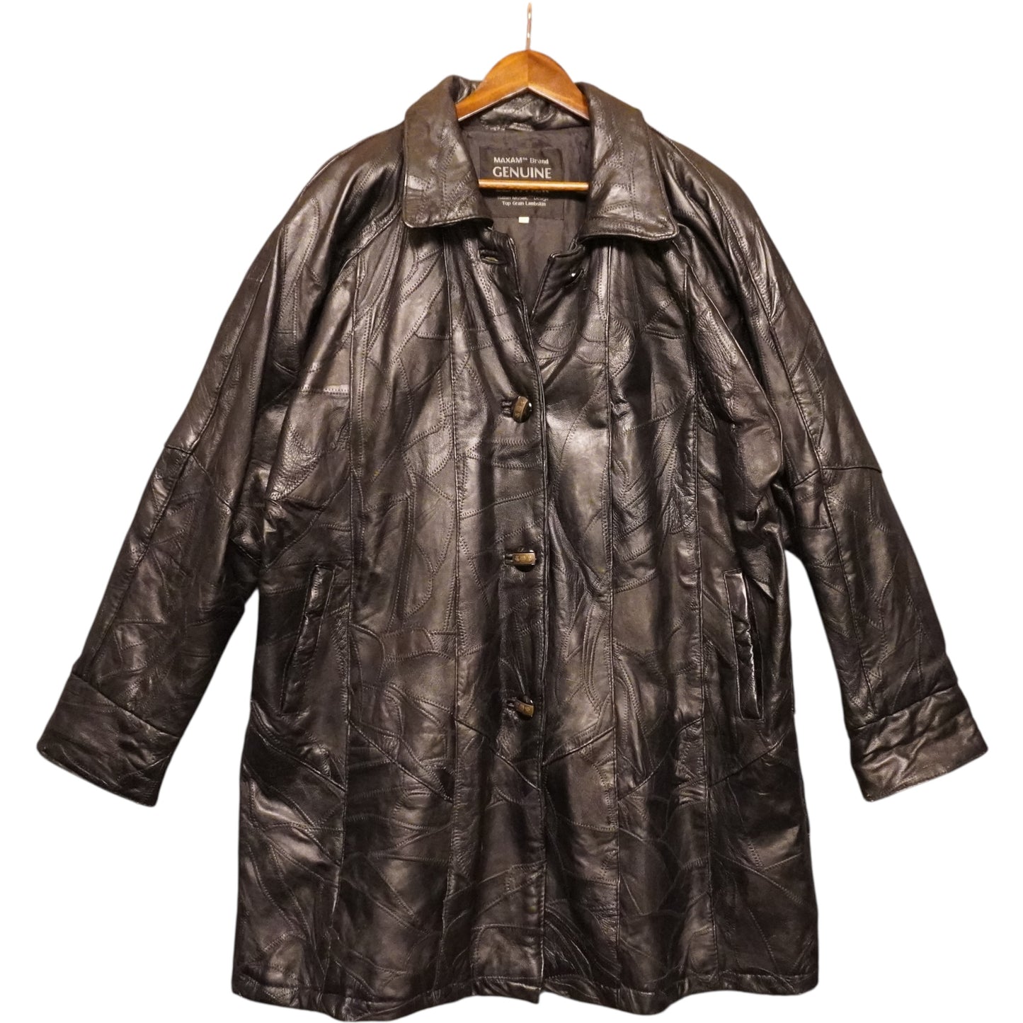 Vintage Maxam Leather Jacket (2XL)
