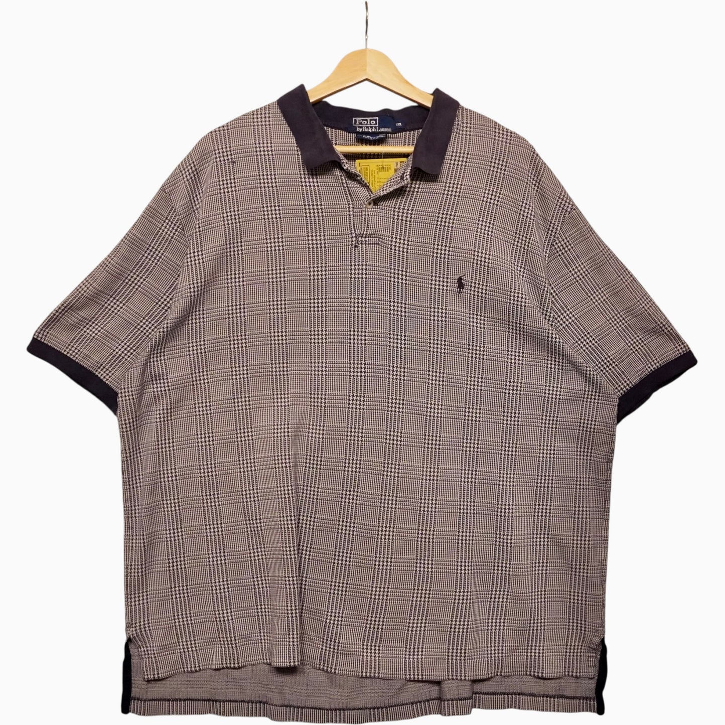 Navy on Pattern Polo (XXL)
