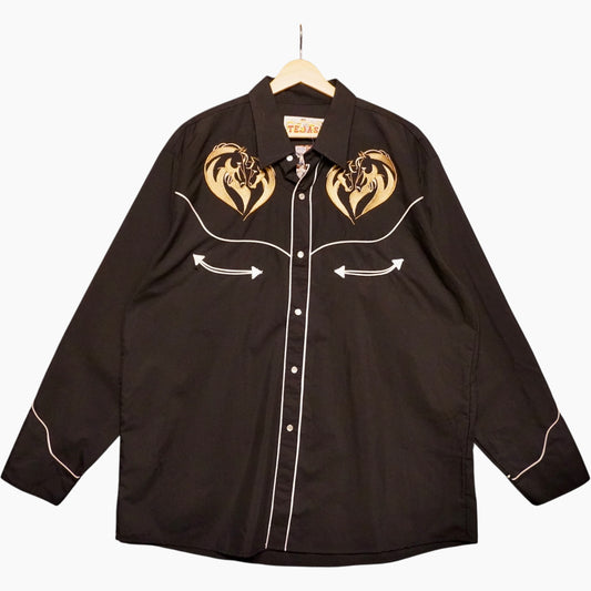 TEJAS Western Pearl Snap (XXL)