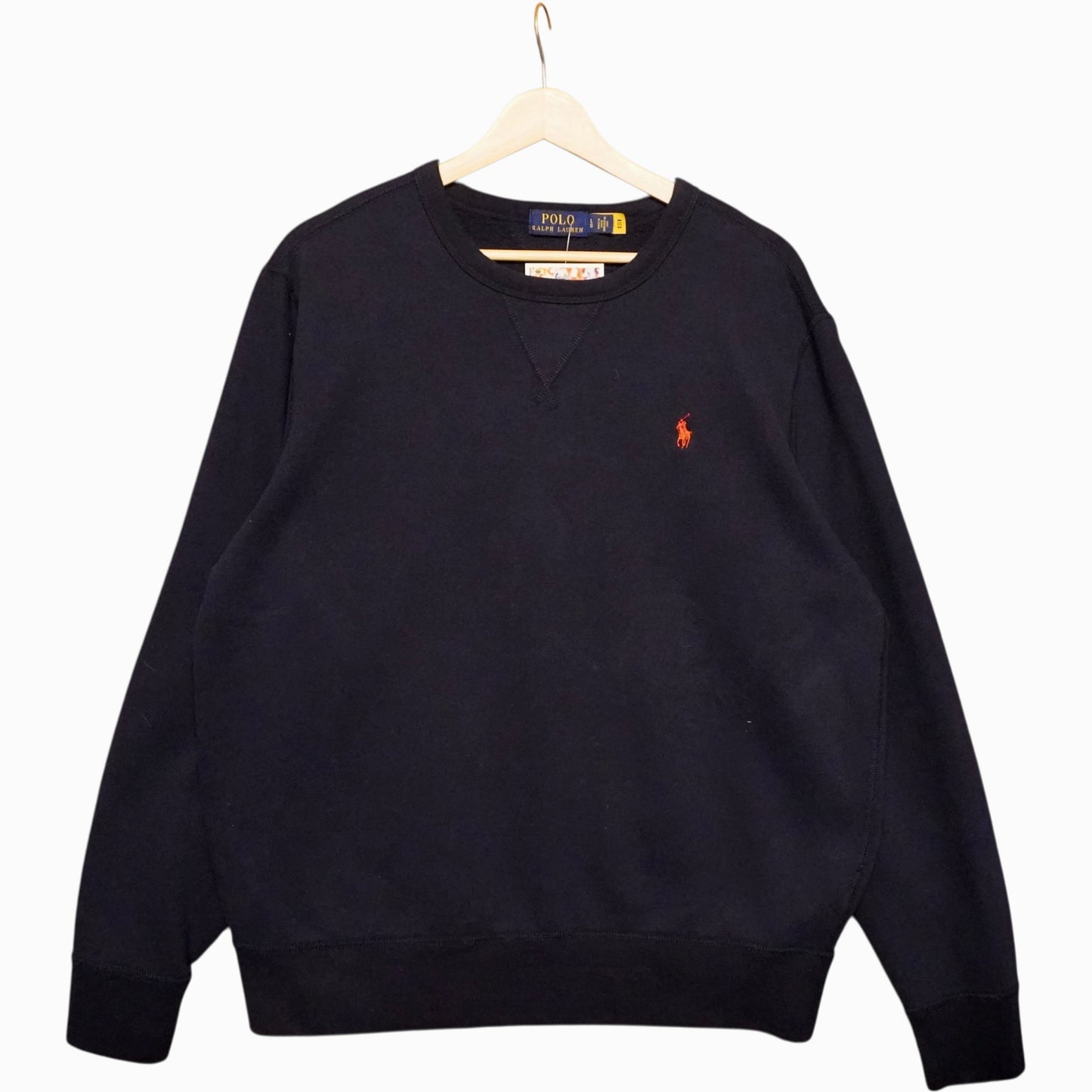 Red on Navy Polo Crewneck (L)