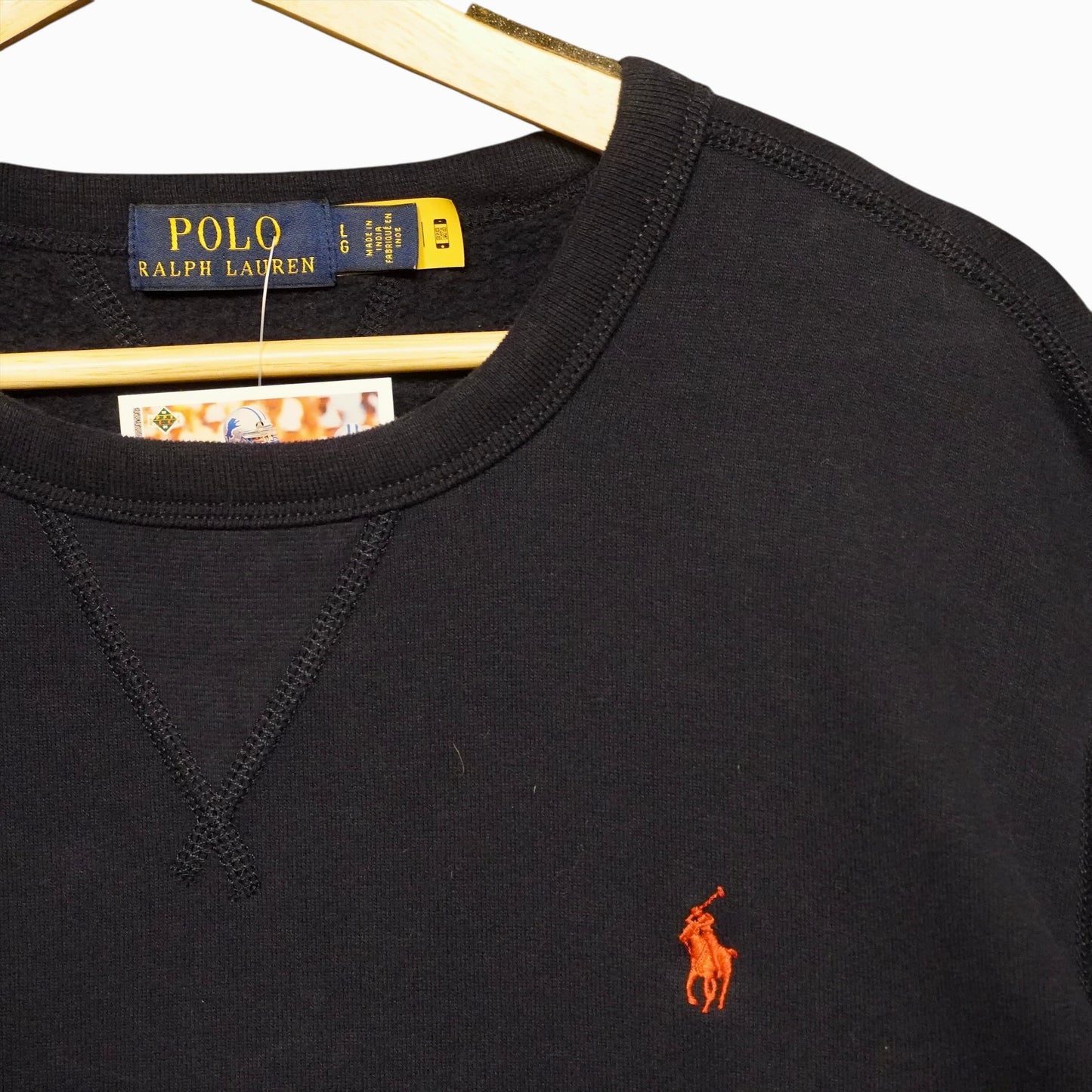Red on Navy Polo Crewneck (L)