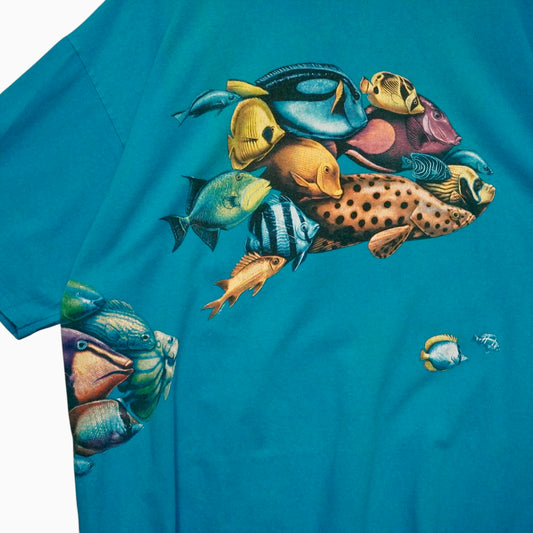 Vintage Fish Wrap Around Tee (XL)