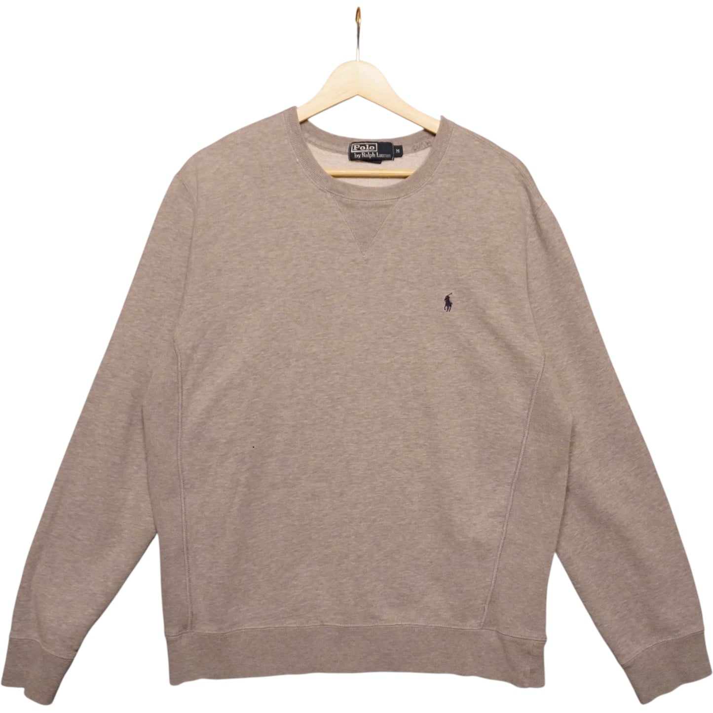 Navy on Grey Polo Pullover (M)