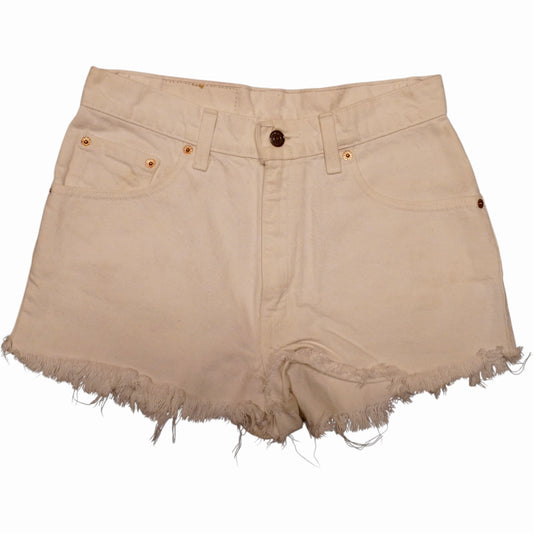 Vintage White Levis Cutoffs (W29)