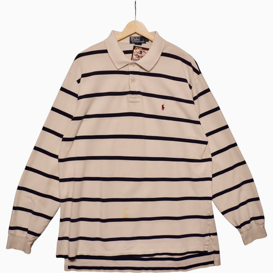 Maroon on Stripe Polo Rugby (XL)