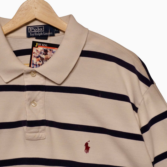 Maroon on Stripe Polo Rugby (XL)