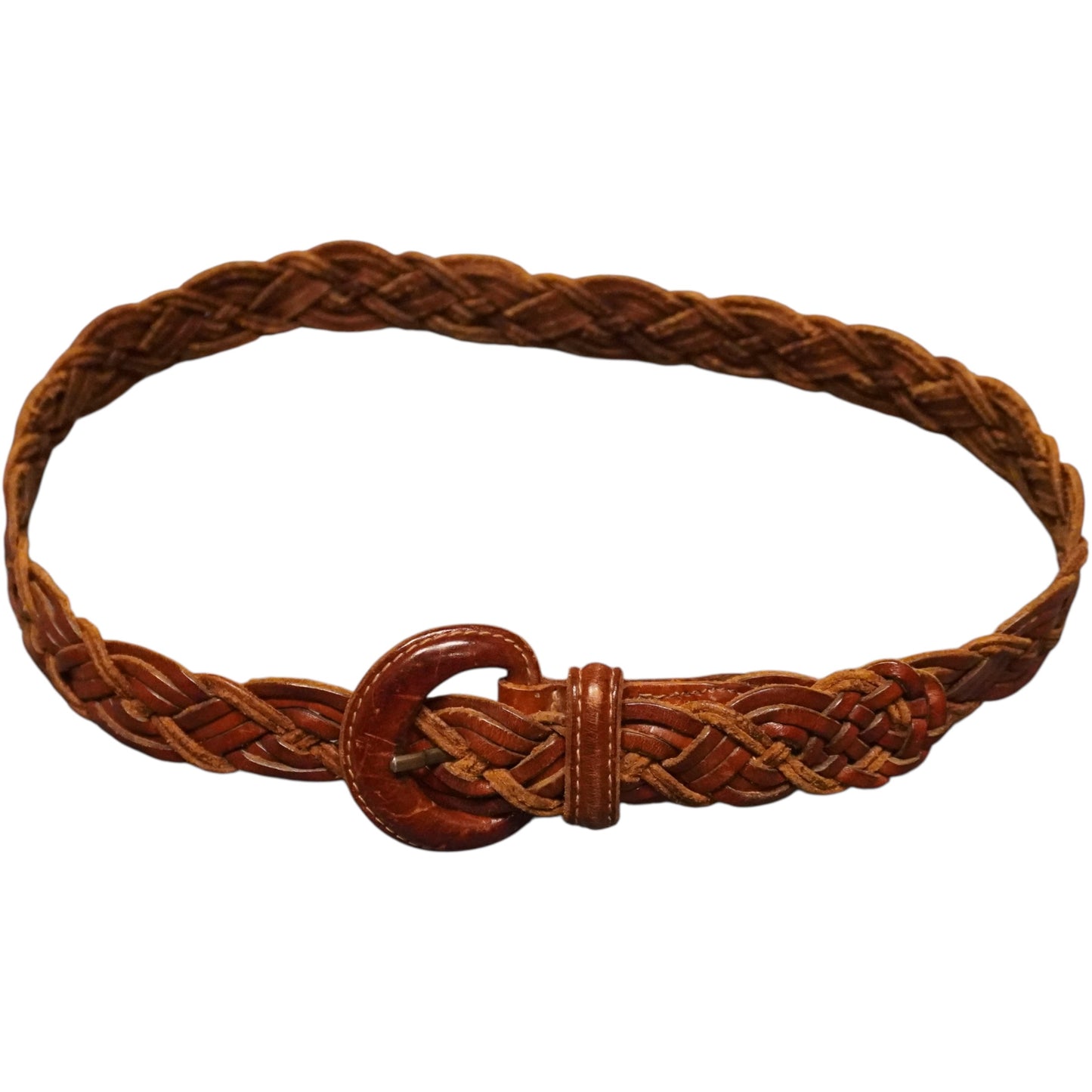 Eddie Bauer Braided Leather Belt (30" Max)