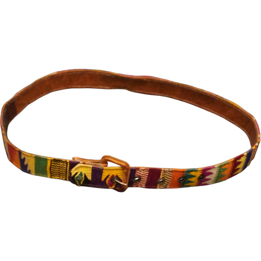 Aztec Leather Belt (27"-31")