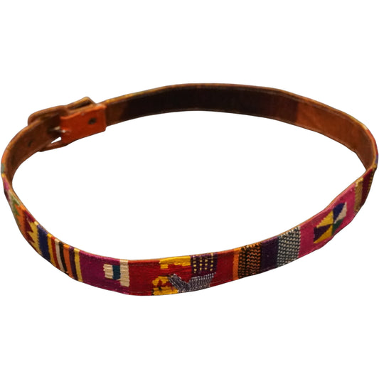 Aztec Leather Belt (27"-31")