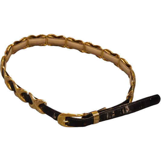 Gold on Black X Belt (27"-31")
