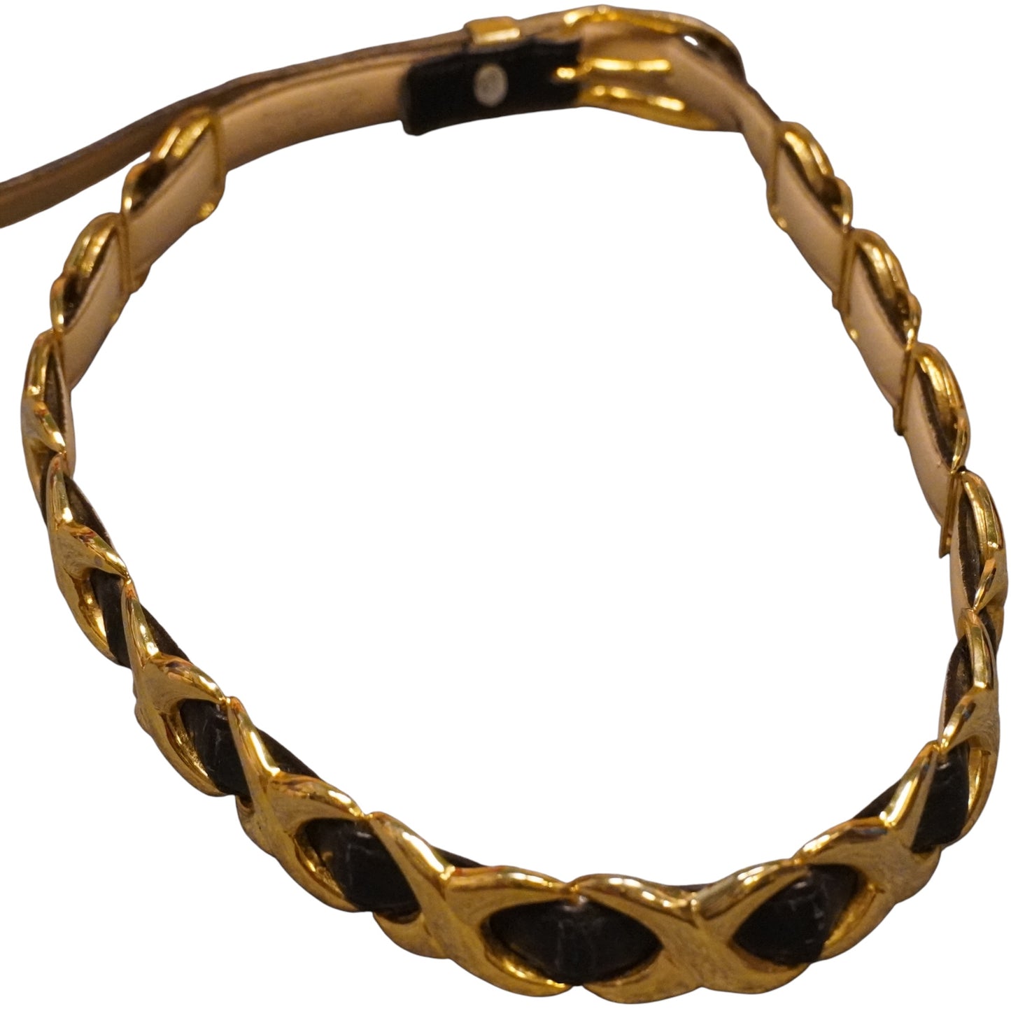Gold on Black X Belt (27"-31")
