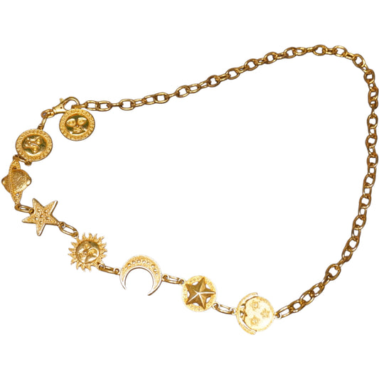 Vintage Astrology Chain Belt (fits most)