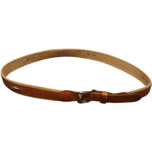 Vintage Leather Fish Belt (35"-37")