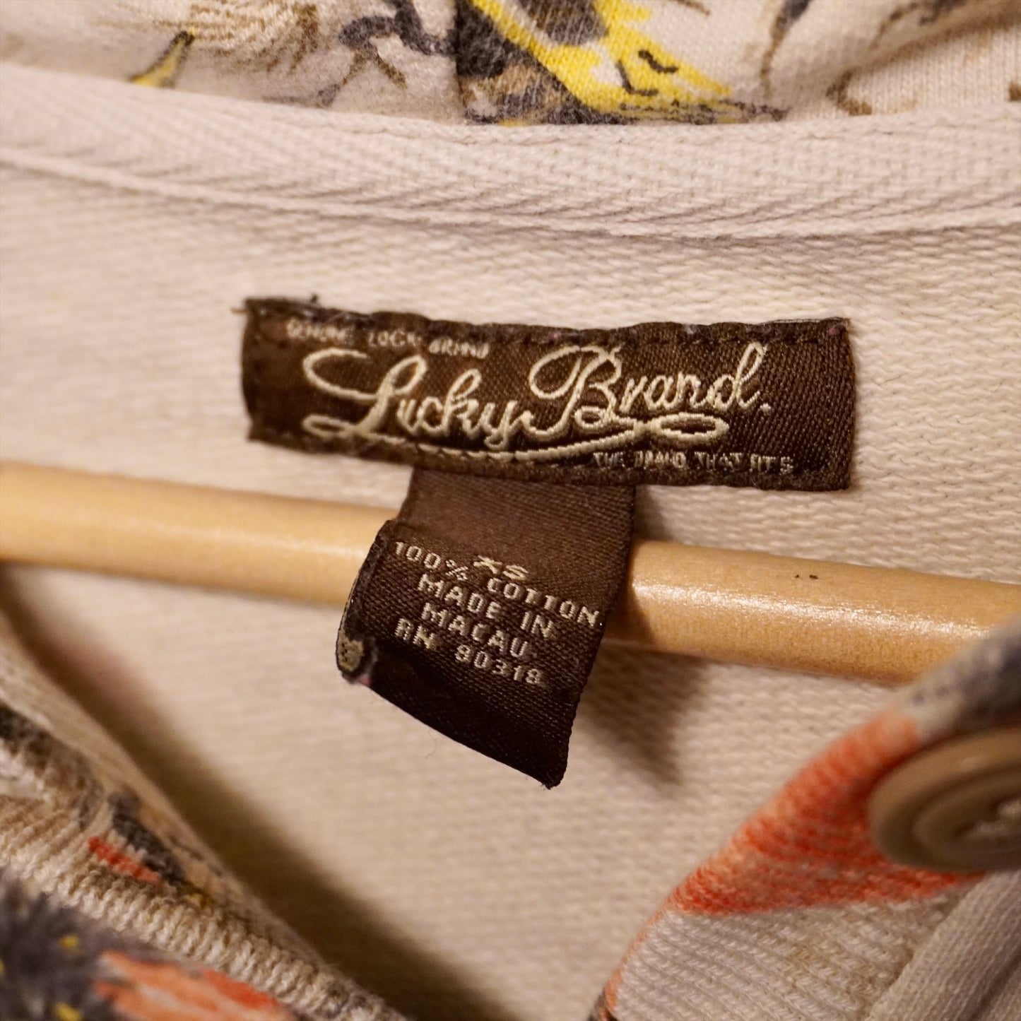 Y2K Lucky Brand Hoodie (XS)