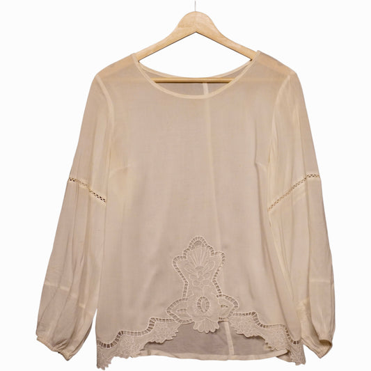Vintage White Blouse (L)