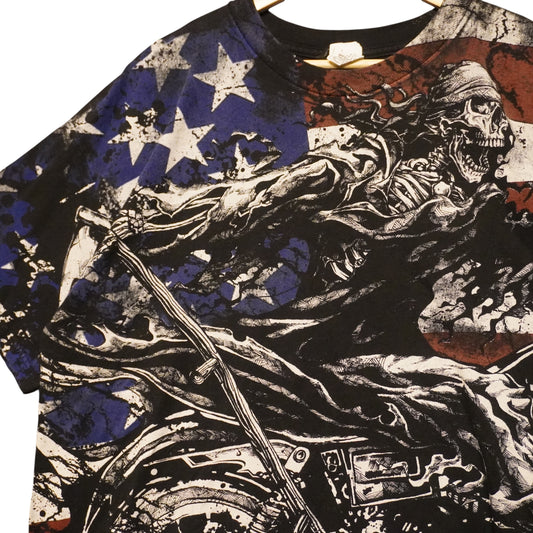 Y2K Skeleton Biker AOP (XL)