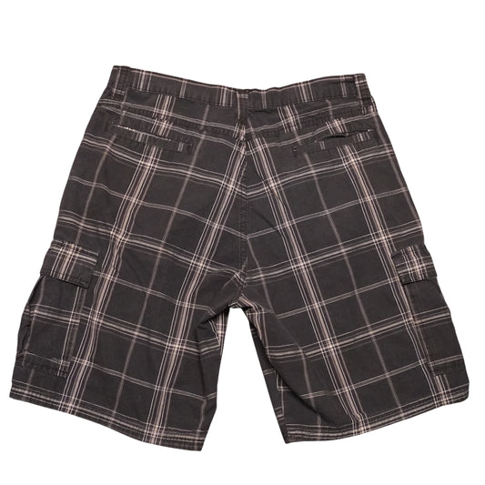 Y2K Wrangler Plaid Cargos (W33)