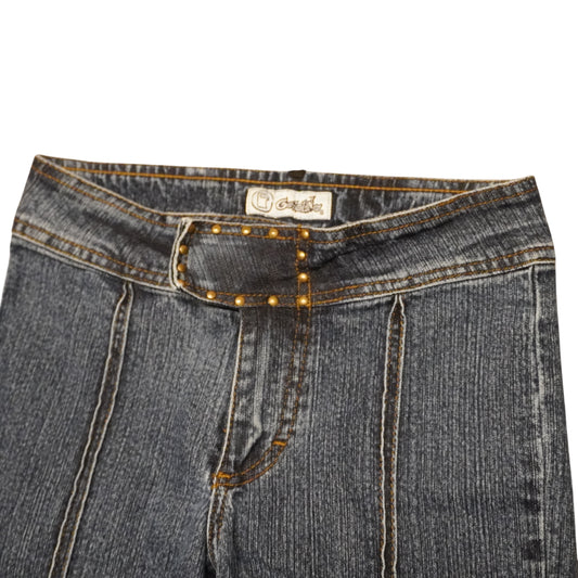 Y2K Gasoline Flared Jeans (W24xL26)