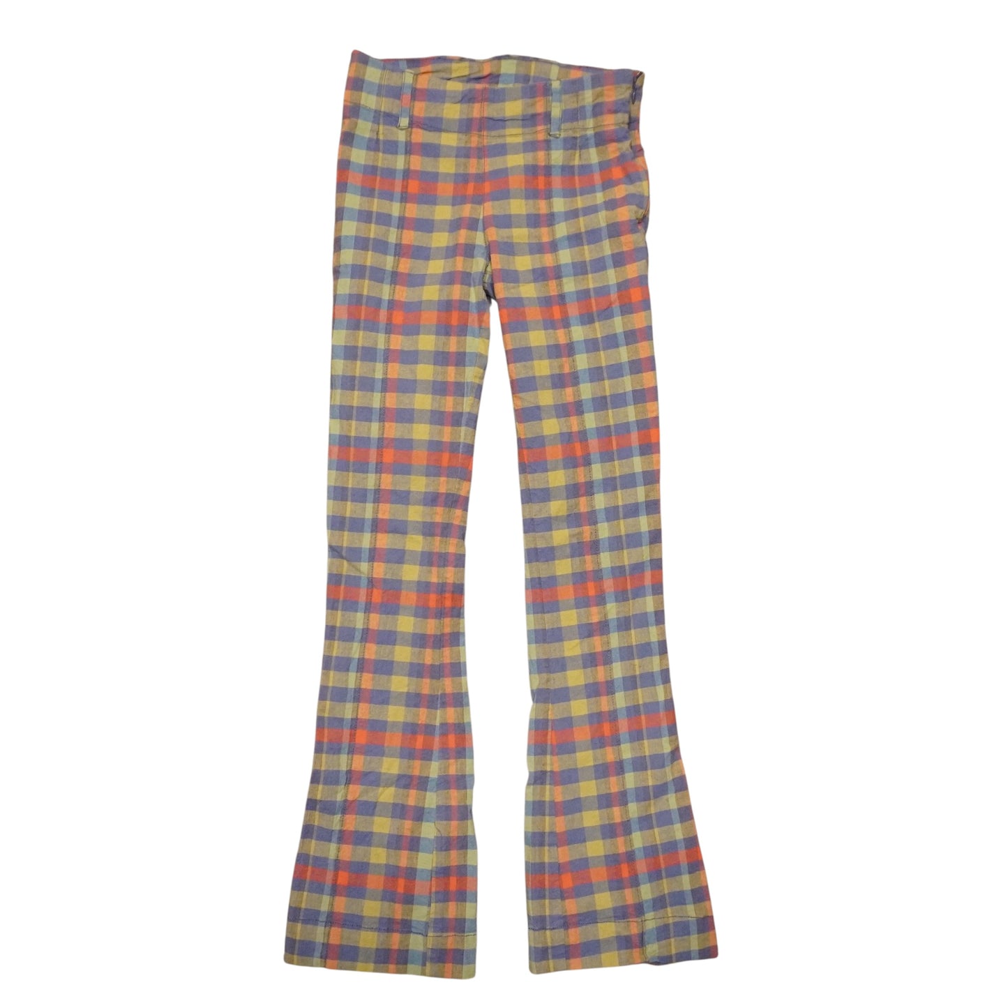 Vintage Free People Plaid Flares (W24xL28)