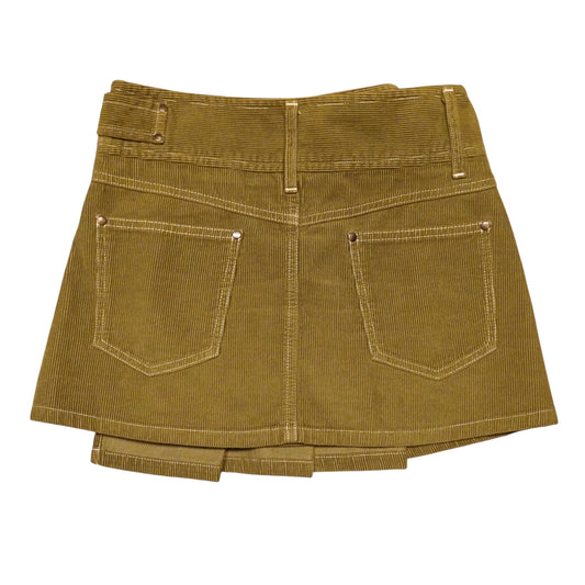Green Corduroy Skirt (W28)