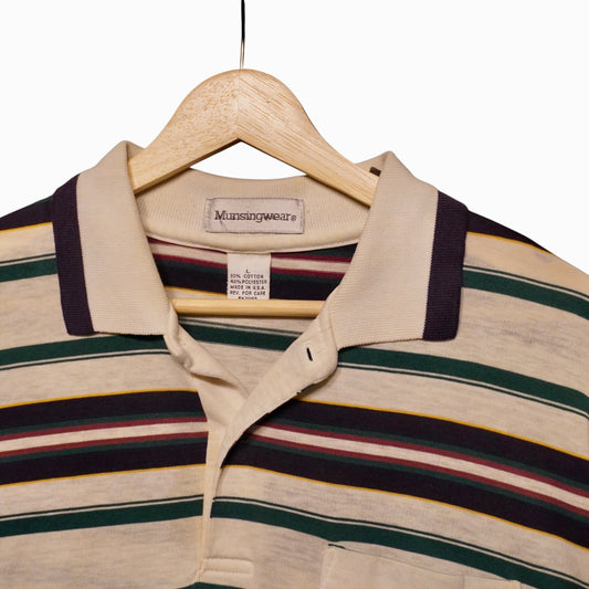 MunsingWear Stripe Pocket Polo (L)