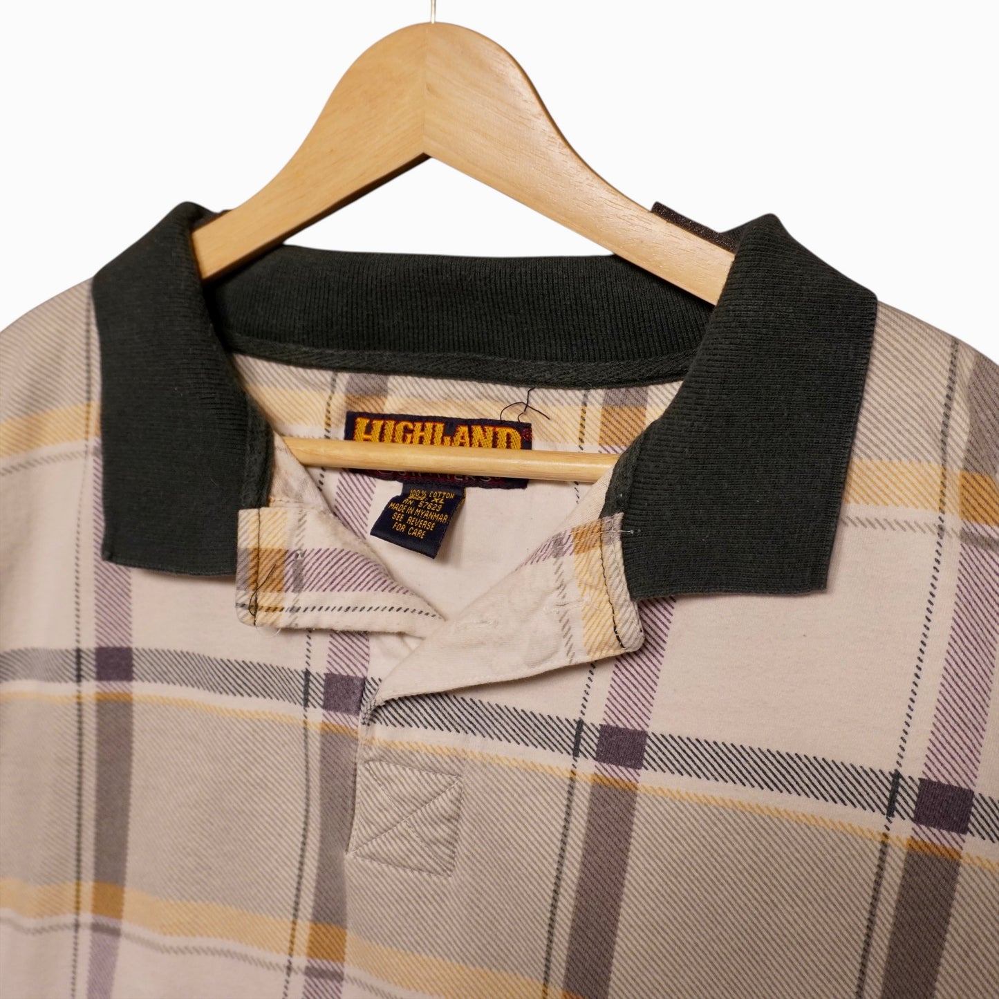 Highland Outfitters Plaid Polo (XL)