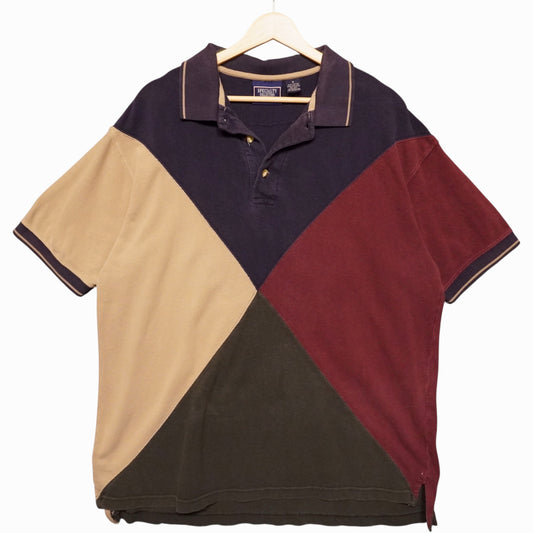 Specialty Colorblock Patchwork Polo (M)
