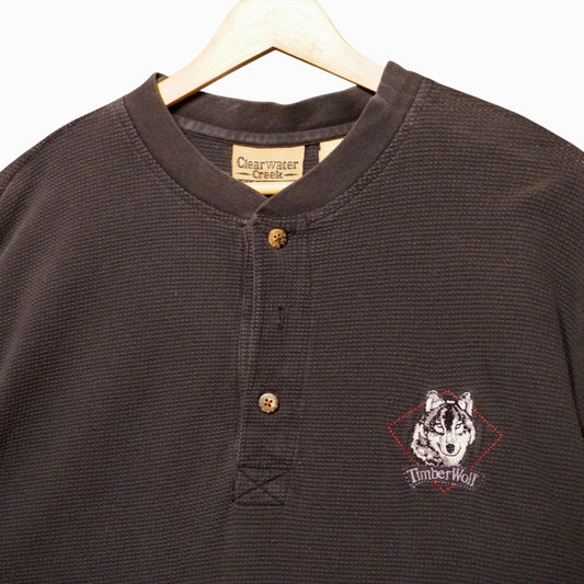 Vintage Wolf Henley (L)