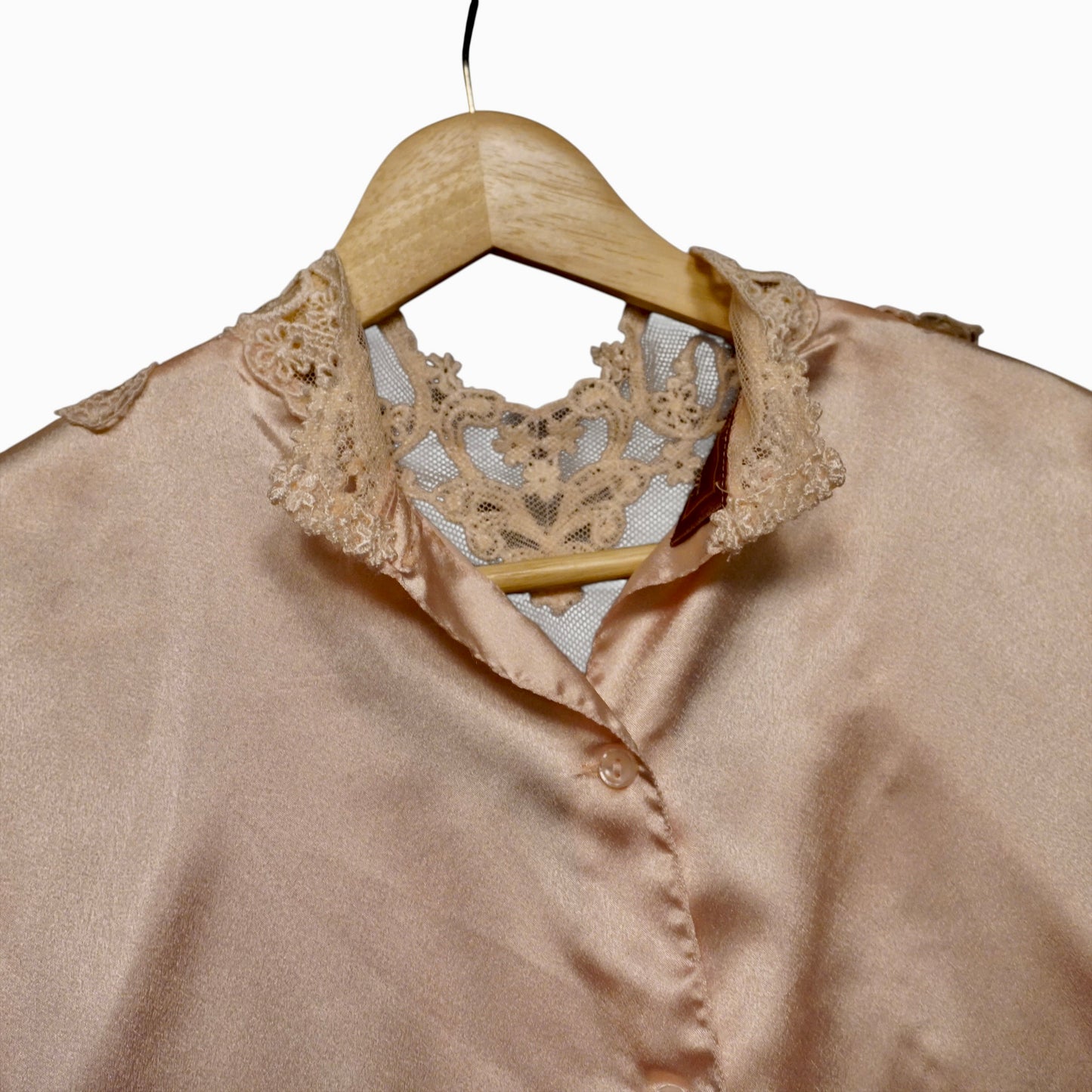 Vintage Satin Pink Blouse (Size-4)