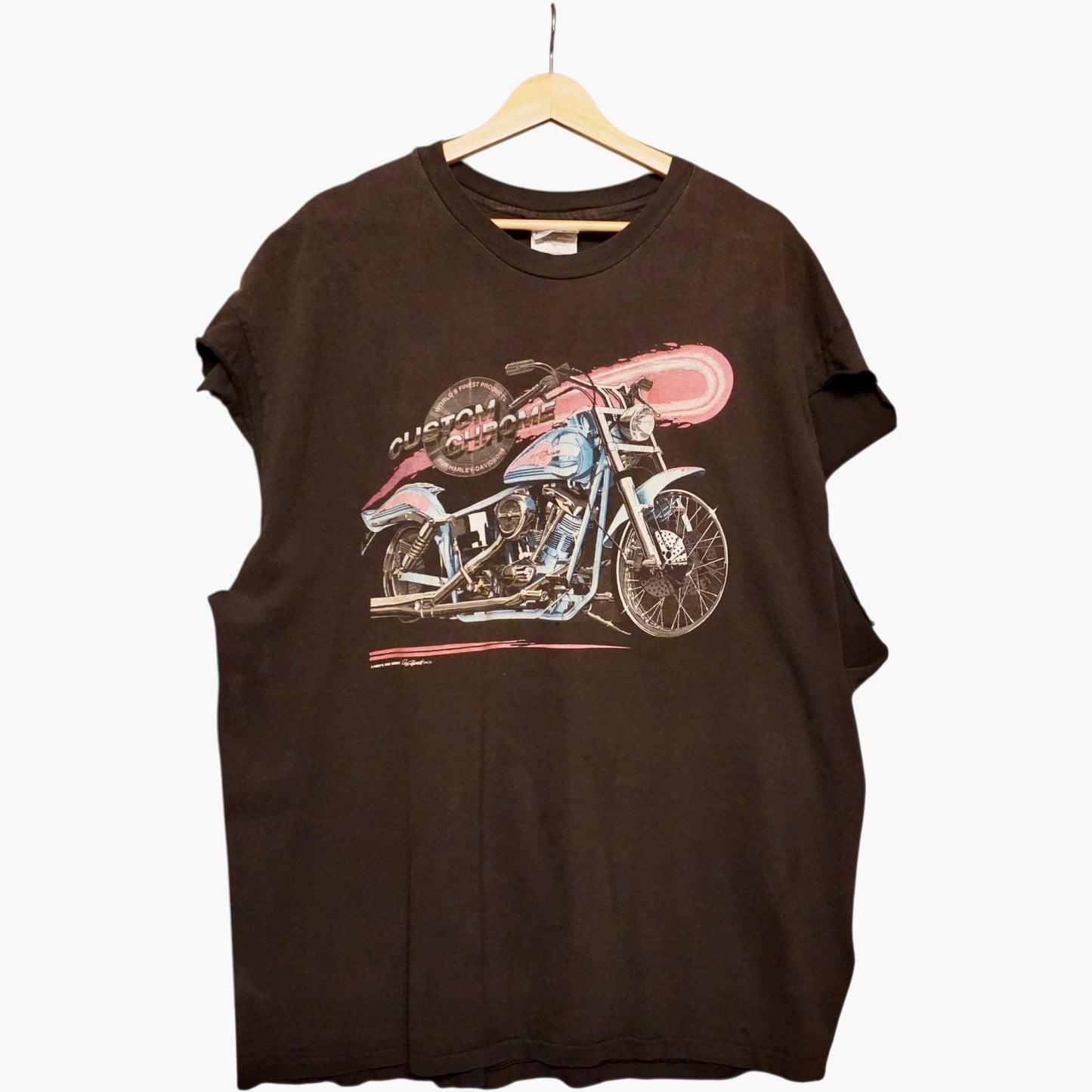 Vintage Chrome Biker Cutoff (2XL)
