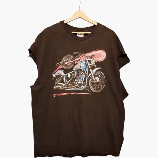 Vintage Chrome Biker Cutoff (2XL)