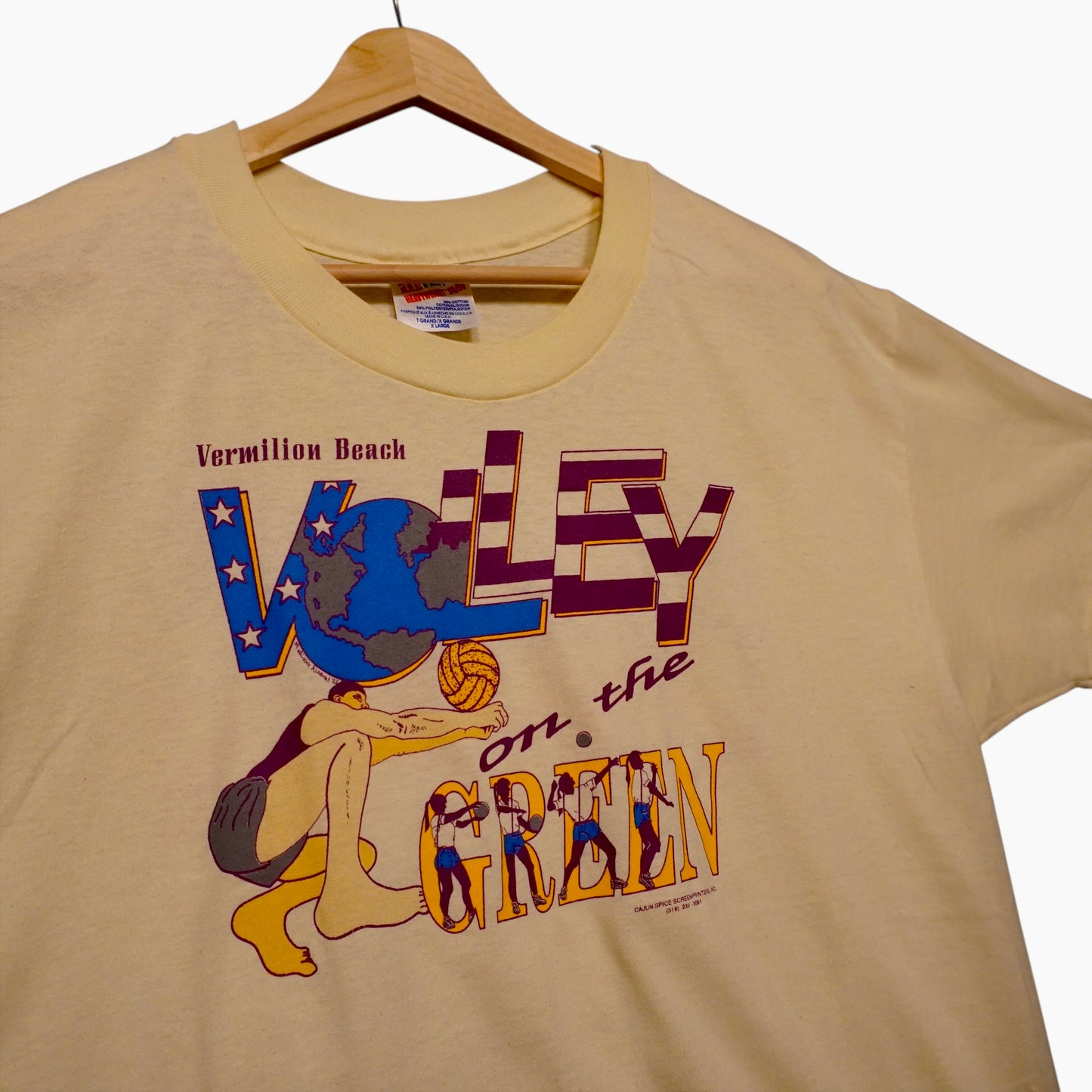 Vintage Vermillion Volley Tee (XL)