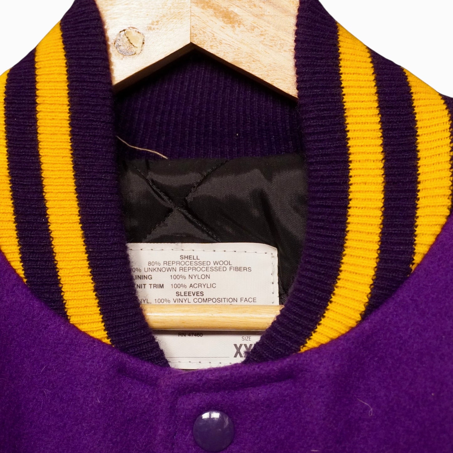 Purple and Gold Varsity Jacket (2XL)